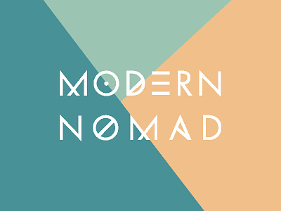 Modern Nomad branding graphic design logo typography