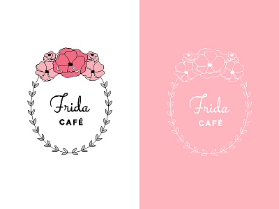 Frida Cafe branding graphic design logo typography