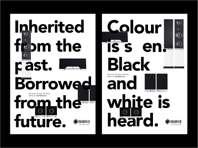 Raumfeld Print ads design graphic design layout print typography