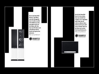 Raumfeld Print Ads design graphic design layout print typography