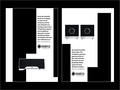 Raumfeld Print ads design graphic design layout print typography