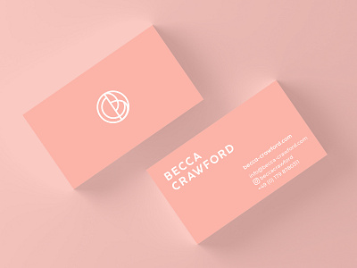 Becca Crawford rebrand branding business card business card design card design graphic design layout logo monogram print typography