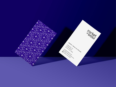 rocket & basil business card business card design graphic graphic design print typography typography design