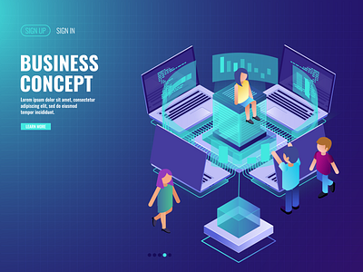Business Concept - Infography business design concept illustration info graphic ui ux design web