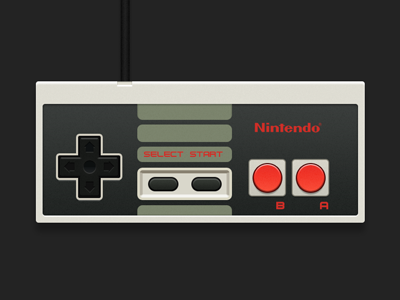 Freebie - NES Controller PSD button buttons controller download free freebie game nes nintendo psd