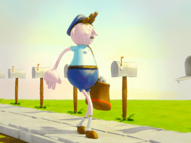 Junior Postman | 3D character walk cycle 3d animation 3dcharacter animation cartoon character character animation character design illustration loop postman walk cycle