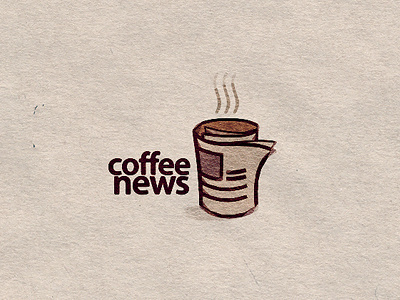 Coffee news amirathan noori brand cafe coffee logo mark news sign