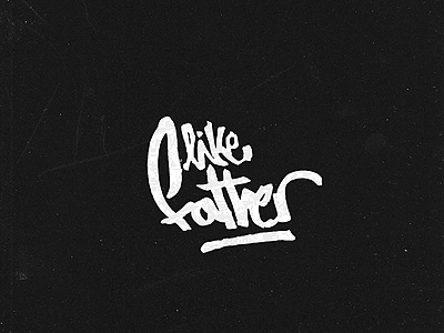 like father amirathan noori hand type like father short film type design