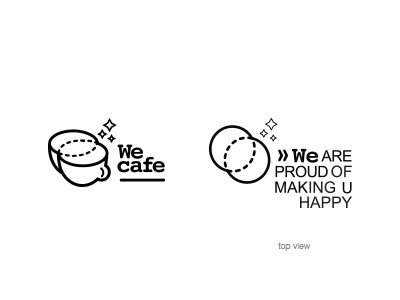 WE cafe amirathan cafe creative creativlogo flat design inspire logo we wecafe