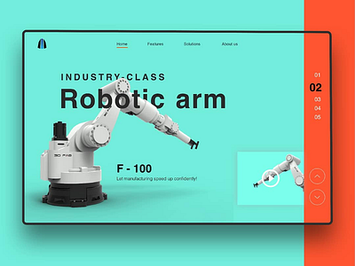 Daily UI - Robotic arm dailyui ui uidesign web