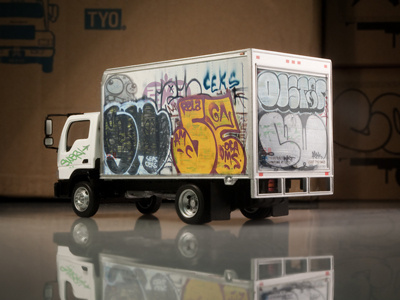 SW truck diecast graffiti streetart tyotoys