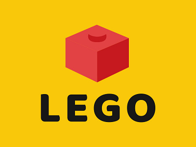 Modern Lego logo design graphic illustration illustrator lego logo minimal simple type