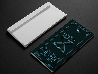 Party X Invitation design party invitation party invite print print design