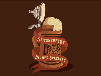Oktoberfest Beer Stein beer design event flyer illustration october oktoberfest poster stein