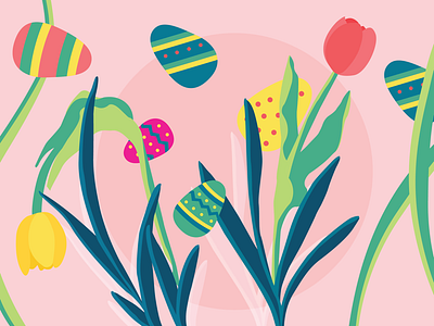 Easter Egg Hunt Illustration