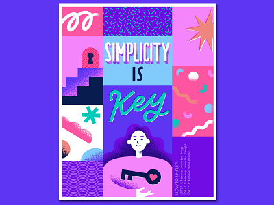 Simplicity is Key cover art cover artwork cover design illustration illustration digital illustrations illustrator illustrator art lettering