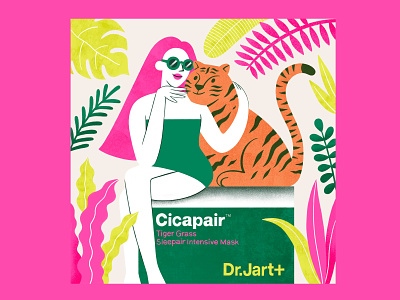 Dr. Jart+ Cicapair Illustration beauty beauty brand clean cover art illustration illustration art poster skincare ad
