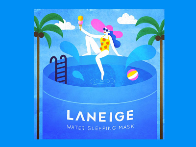 Laneige Water Sleeping Mask Illustration