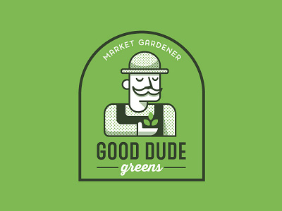 Logo Concept - Gardener Brand character logo fun logo gardener green logo