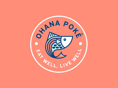 Logo Concept - Poke Restaurant branding fish logo poke