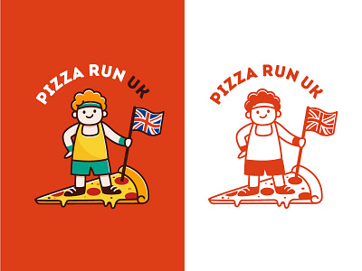 Fun logo design for Pizza Run UK