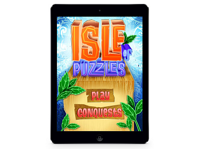 Isle of Puzzle concept 2 app concept game game app game design illustration