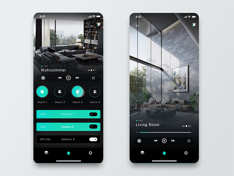 Geek Smart Home App animations app debut home smart smooth transitions ui ux