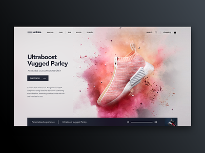 E-commerce - Landing page concept debut design minimal ui ux
