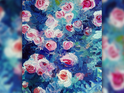 Flowers flowers oil on canvas painting picture