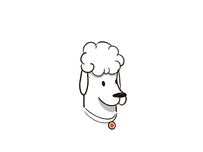 Doggo dog doodle handdrawn illustration poodle procreate