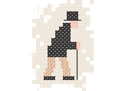 Elderly Man craft graphic illustration illustration design illustrator oldman pattern people pixel