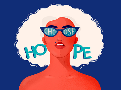 Choose Hope 2020 hope womanillustrator