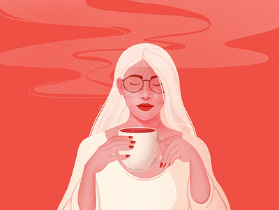 The Coffee Lady . Learn to rest, not to quit. coffee illustration woman