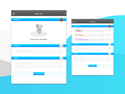 Hub Layout and Empty State