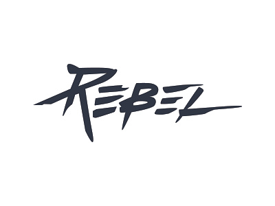 Rebel logo treatment branding design font design grunge grungy logo rebel rebellion typography