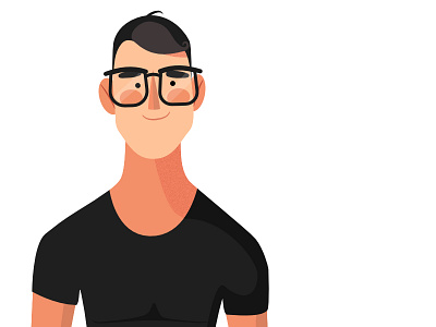 Clark Kent In disguise flat illustrations