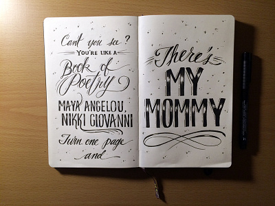 Lettering Lyrics, Kanye West - Hey Mama