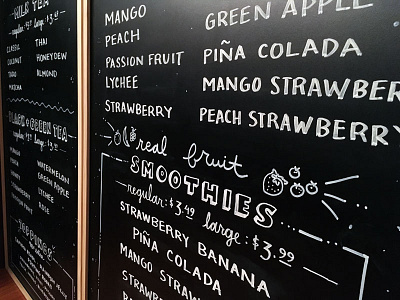 Hand Drawn Menu Boards