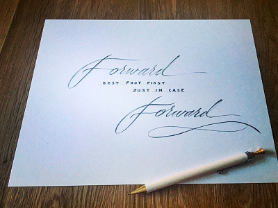 Lettering Lyrics, Beyonce ft. James Blake - Forward beyonce calligraphy flourish forward handtype lettering script typography