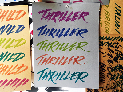 Upcoming Lettering Workshop II calligraphy freestyle italics lettering markers practice script thriller