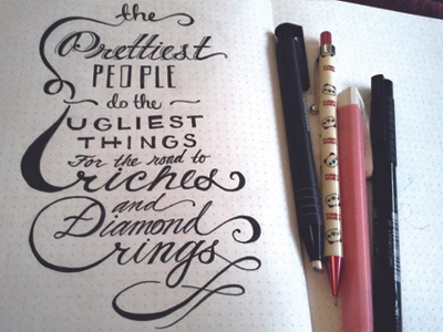 Lettering Lyrics. Kanye West hand lettering kanye west pen sketchbook typography