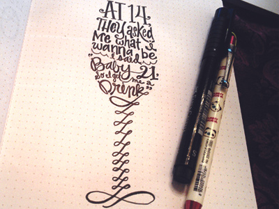 Lettering Lyrics. Schoolin' Life, part 1 of 3 beyonce hand lettering pen sketchbook typography