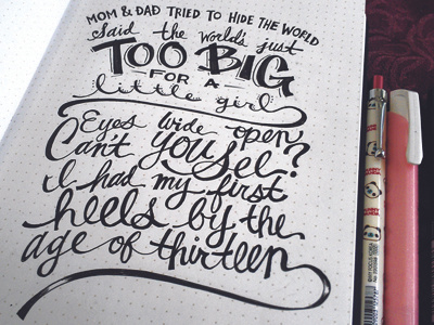 Lettering Lyrics. Schoolin' Life, part 2 of 3 beyonce hand lettering pen sketchbook typography