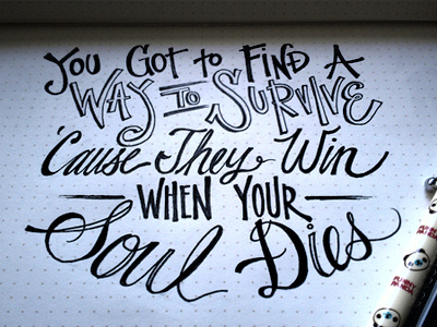 Lettering Lyrics. Tupac