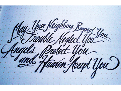 Lettering Lyrics. Drake