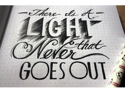 Lettering Lyrics, The Smiths hand lettering pen sketchbook the smiths typography