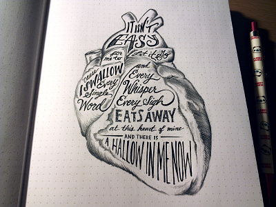 Lettering Lyrics, Calvin Harris ft. Florence Welch pt. 3 calvin harris hand lettering heart illustration pen sketchbook typography