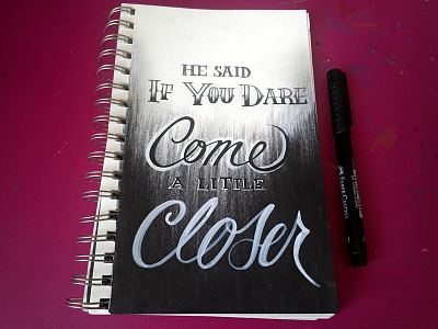 Lettering Lyrics, Rihanna hand lettering ink pen rihanna script sketchbook typography