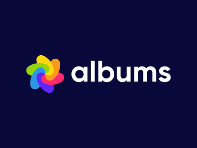 Albums - Logo Concept 1 abstract album app brand brand identity branding colorful gallery logo logodesign mark minimal photo photography shapes simple software symbol