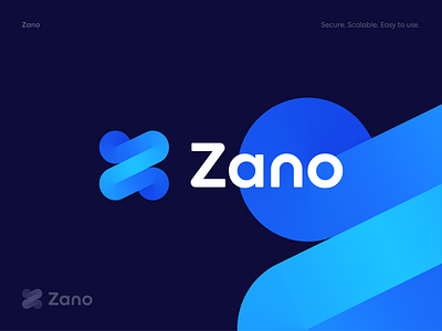 Zano - Logo Concept 2 app blockchain brand branding colors crypto development exploration gradient identity letterz logo logodesign stroke symbol transactions transfers z